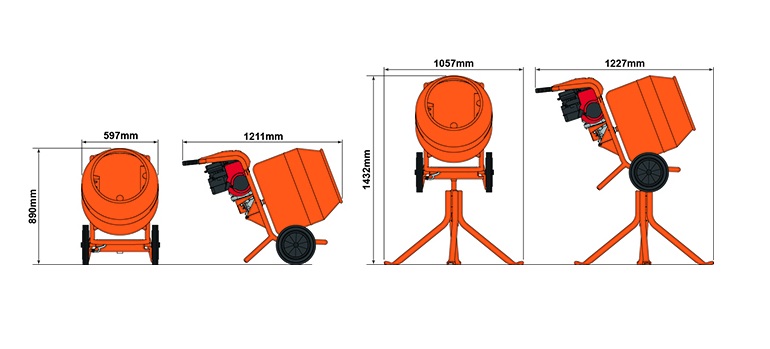 Belle Minimix 150 Cement Mixer 230 volt